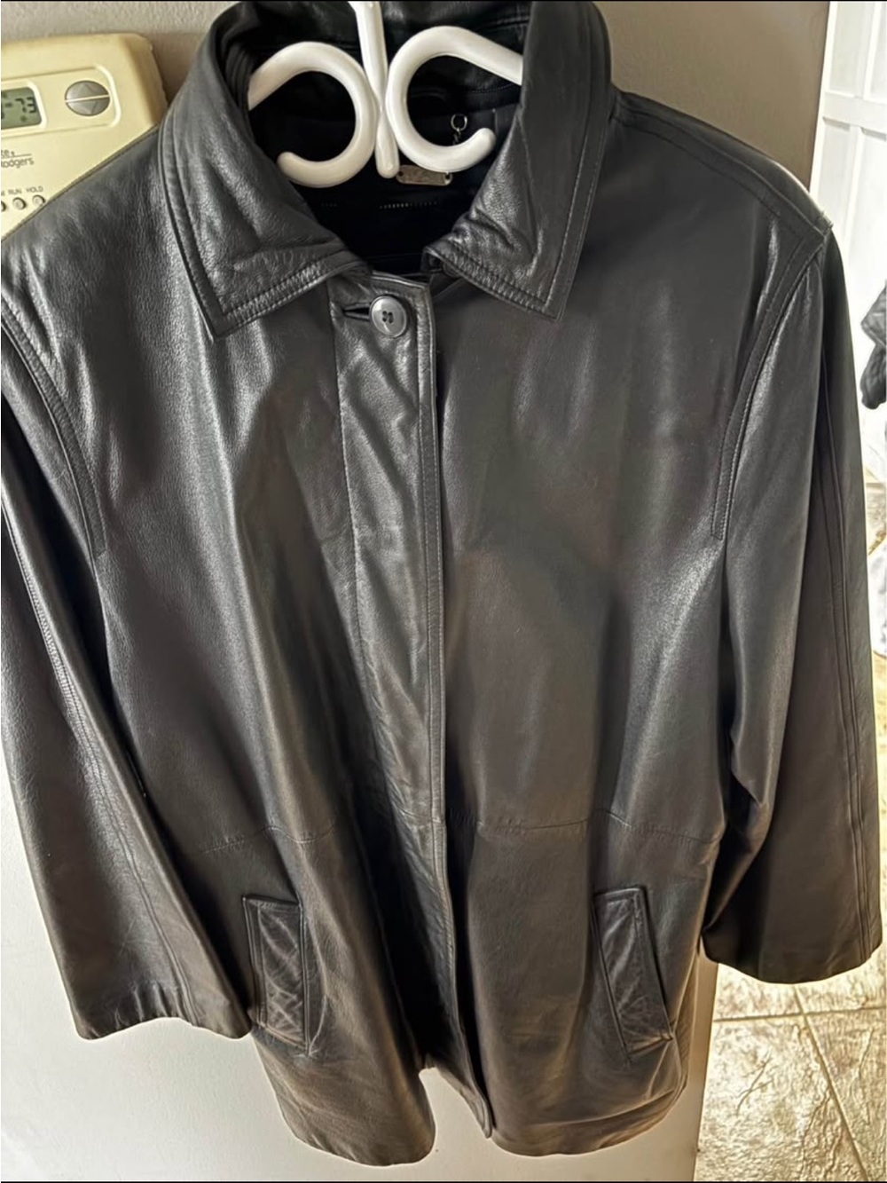 Classic Danier Black Leather Jacket